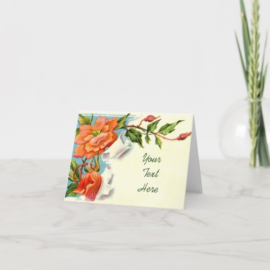 Florals 2 - voeg Jouw tekst toe Kaart (Voorkant)