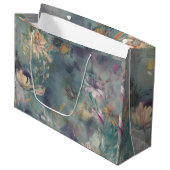 Florals Achtergrond Textuur Groot Cadeauzakje (Voorkant Gekanteld)