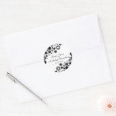  Florals Black Stickers (Envelop)