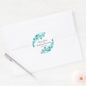  Florals Blauwgroen Stickers (Envelop)
