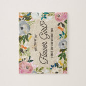  Florals | Bloemenmeisje Puzzle Legpuzzel (Verticaal)