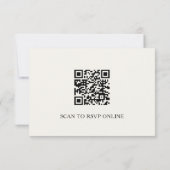 Florals Boho Wedding Website QR Code RSVP Kaartje (Achterkant)