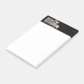  Florals Bold Text op zwart Post-it® Notes (Schuin)