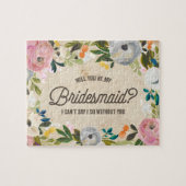  Florals | Bridesmaid Puzzle Legpuzzel (Horizontaal)