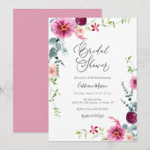 Florals Brunch en Bubble Vrijgezellenfeest I Kaart (Voorkant / Achterkant)