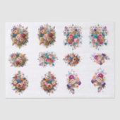 Florals & Butterflies  Tissuepapier (Voorkant)