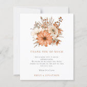 Florals citaat Weddenschap 3 Foto Bedankt (Voorkant)