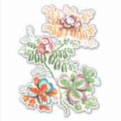 Florals Craft en ontkoppeling Sticker (Voorkant)