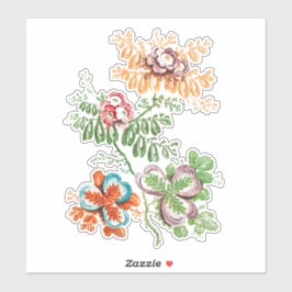 Florals Craft en ontkoppeling Sticker