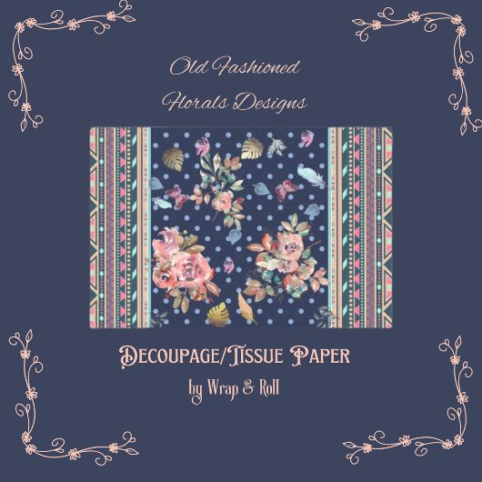 Florals en Aztec-design Tissuepapier