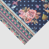 Florals en Aztec-design Tissuepapier (Detail)