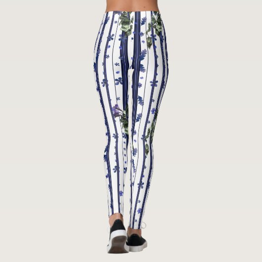 Florals en Stripes Leggings (Achterkant)
