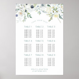 Florals Eucalyptus 9 Tabellen 90 Grafiek voor de g Poster