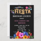 Florals Fiesta Bridesmaids Luncheon Kaart (Voorkant)