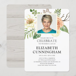 Florals Foto Memorial van de Waterverf van het lan Kaart