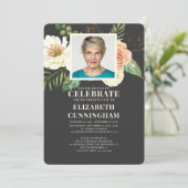 Florals Foto Memorial van de Waterverf van het lan Kaart (Staand voorkant)