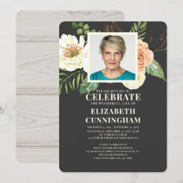 Florals Foto Memorial van de Waterverf van het lan Kaart