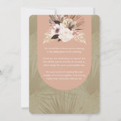 Florals Foto van de Modern Bohemian Chic Boho Wate Bedankkaart (Achterkant)