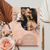 Florals Foto van de Modern Bohemian Chic Boho Wate Bedankkaart