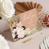 Florals Foto van de Modern Bohemian Chic Boho Wate Bedankkaart