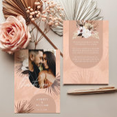 Florals Foto van de Modern Bohemian Chic Boho Wate Bedankkaart