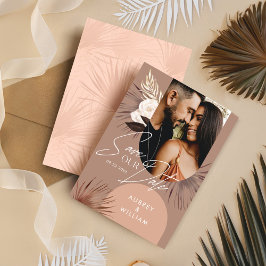 Florals Foto van de Modern Bohemian Chic Boho Wate Save The Date