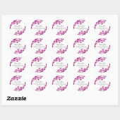  Florals Fuchsia Stickers (Vel)