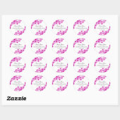  Florals Fuchsia Stickers (Vel)