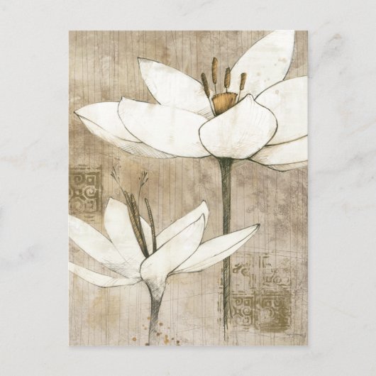 Florals getekend door Potlood Briefkaart (Voorkant)