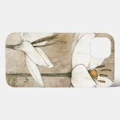 Florals getekend door Potlood Case-Mate iPhone Case (Achterkant (horizontaal))