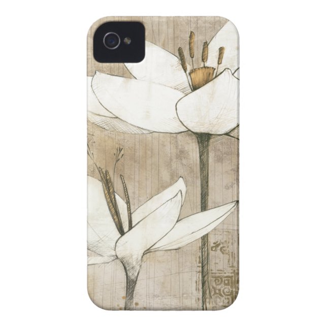 Florals getekend door Potlood Case-Mate iPhone Case (Achterkant)