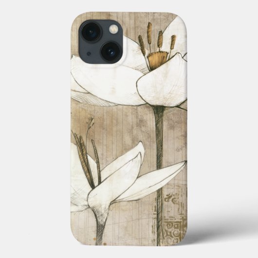 Florals getekend door Potlood Case-Mate iPhone Case (Achterkant)
