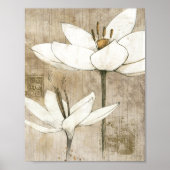 Florals getekend door Potlood Poster (Voorkant)