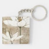 Florals getekend door Potlood Sleutelhanger (Achterkant)