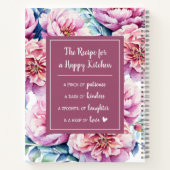  Florals Girls 1e Cookbook Mauve Recipe Notitieboek (Achterkant)