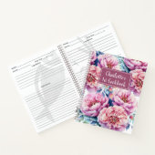  Florals Girls 1e Cookbook Mauve Recipe Notitieboek (Binnen)