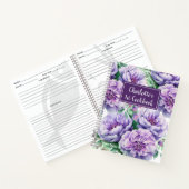 Florals Girls 1e Cookbook Paars Recipe Notitieboek (Binnen)