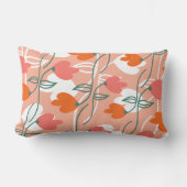  Florals Hand Drawn Botanical Pattern Oranje Kussen (Voorkant)