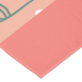 Florals Hand Drawn Botanical Pattern Oranje Tafelkleed (Gekanteld)