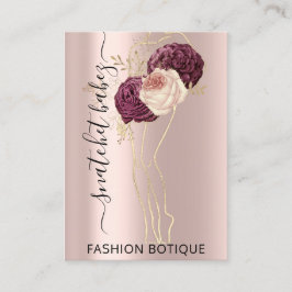 Florals het Grote Roos QR het Lichaam SculptingSty Visitekaartje