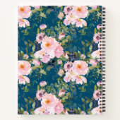  Florals in Blush Blue Specialized Recipe Notitieboek (Achterkant)