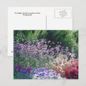 Florals in het Briefkaart van de Engelse tuin (Voorkant / Achterkant)