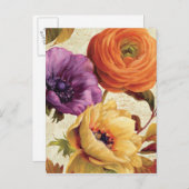 Florals in het volste blok briefkaart (Voorkant / Achterkant)