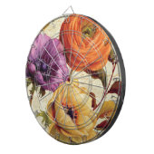 Florals in het volste blok dartbord (Voorkant Rechts)