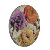 Florals in het volste blok dartbord (Voorkant Links)