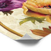 Florals in het volste blok poster (Hoek)