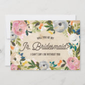  Florals | Junior Bridesmaid Kaart (Voorkant)
