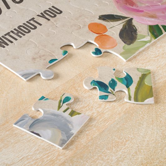 Florals | Junior Bridesmaid Puzzle Legpuzzel (Zijkant)