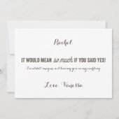  Florals | Maid of Honor Kaart (Achterkant)