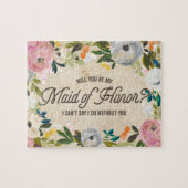 Florals | Maid of Honor Puzzle Legpuzzel (Horizontaal)